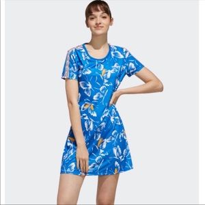 NEW Adidas Farm Rio Butterfly Active wear dress Blue M